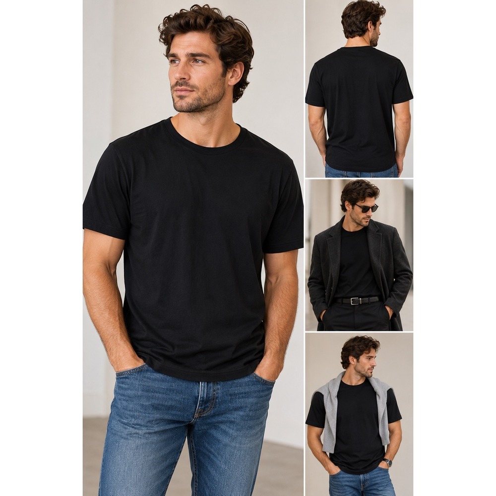 Hugo Boss Black Slim Fit Cotton T-Shirt Mens XXL Short Sleeve Basic Tee
